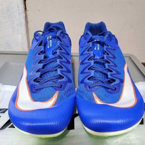 Nike Zoom Rival Sprinter Track Spikes Mens Sz 10 Racer Blue/Orange DC8753-401 - Picture 6 of 10